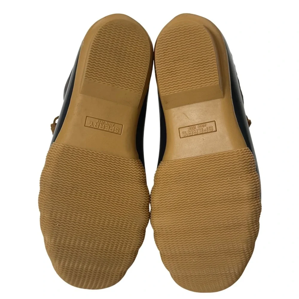 Sperry‎ Saltwater Duck Boot Leather Navy Tan 5.5